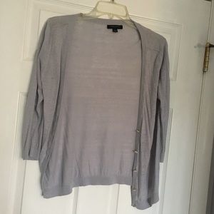 Banana Republic lightweight gray cardigan